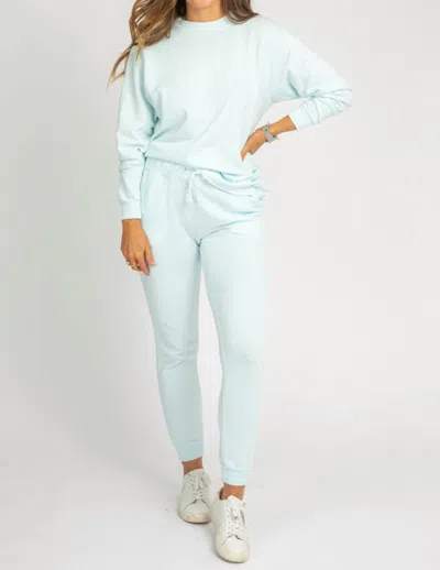 Trend:notes Crewneck Sweater In Cotton Candy Blue