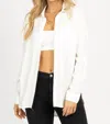Trend:notes Lightweight Button Front Blouse In Ivory In Multi