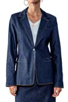 Trend:notes Stitch Denim Blazer In Multi