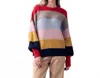 Trend:notes Striped Puff Sleeve Sweater In Multi In Multi