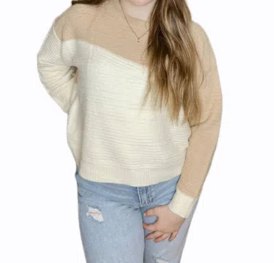 Trend:notes Sweet Cream Sweater In White In Beige