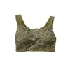 Trend:notes Women's Lace Bandeau Bralette In Light Olive In Multi