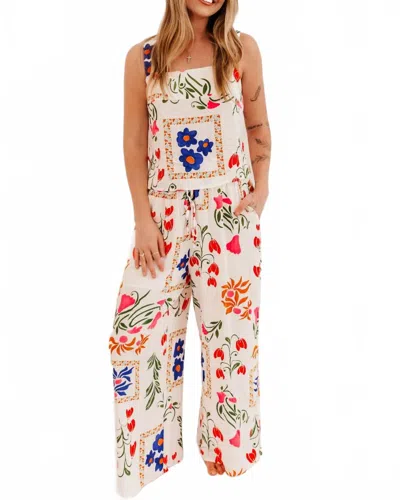 Trendsi Getaway Top + Pant Set In Multi