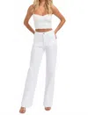 Trendsi Risen Full Size High Waist Straight Jeans In White In White