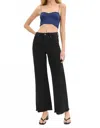 Trendsi Risen Full Size Tummy Control High Rise Wide Jeans Plus Size In Black In Black
