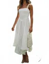 Trendsi Square Neck Wide Strap Cami Dress In White In White
