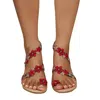 Trendsi Women's Toe Loop Flats Sandals In Red