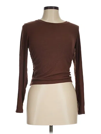 Pre-owned Trendy Queen 3/4 Sleeve T-shirt In Brown