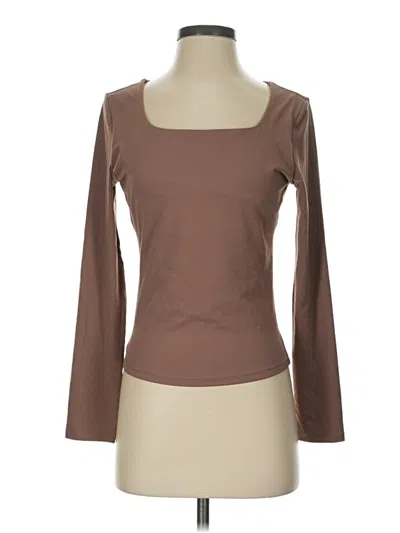 Pre-owned Trendy Queen 3/4 Sleeve T-shirt In Brown