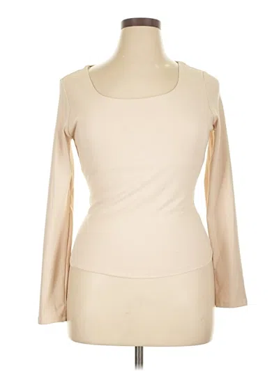 Pre-owned Trendy Queen 3/4 Sleeve T-shirt In Tan