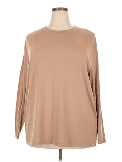 Pre-owned Trendy Queen 3/4 Sleeve T-shirt In Tan