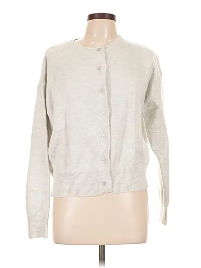 Pre-owned Trendy Queen Cardigan Sweater In Silver