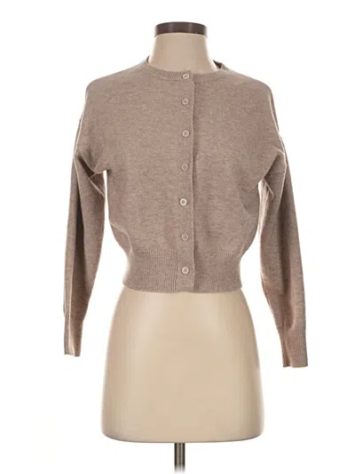 Pre-owned Trendy Queen Cardigan Sweater In Tan