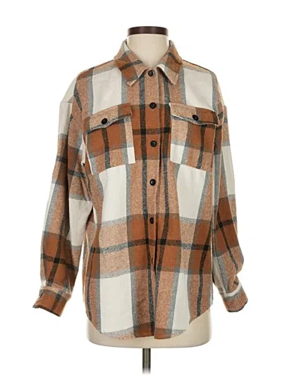 Pre-owned Trendy Queen Fleece Jacket In Brown