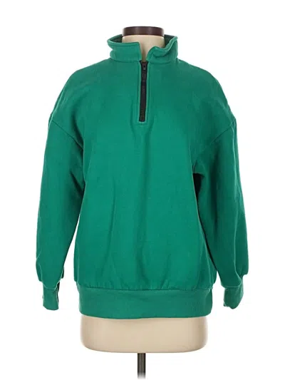 Pre-owned Trendy Queen Fleece Jacket In Green