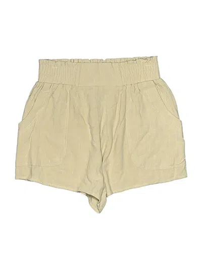 Pre-owned Trendy Queen Khaki Shorts In Gold