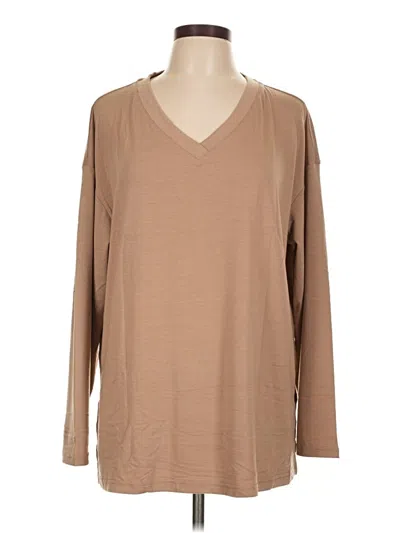 Pre-owned Trendy Queen Long Sleeve T-shirt In Brown
