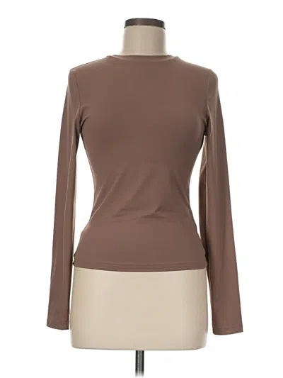 Pre-owned Trendy Queen Long Sleeve T-shirt In Brown
