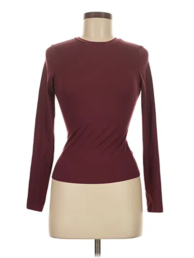Pre-owned Trendy Queen Long Sleeve T-shirt In Burgundy