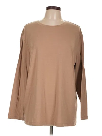 Pre-owned Trendy Queen Long Sleeve T-shirt In Tan