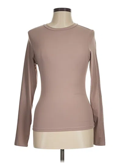 Pre-owned Trendy Queen Long Sleeve T-shirt In Tan