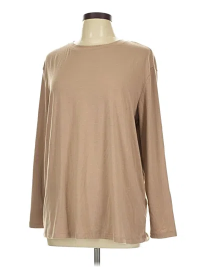 Pre-owned Trendy Queen Long Sleeve T-shirt In Tan
