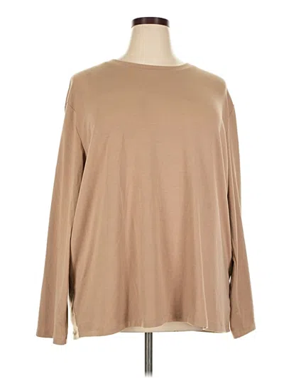 Pre-owned Trendy Queen Long Sleeve T-shirt In Tan