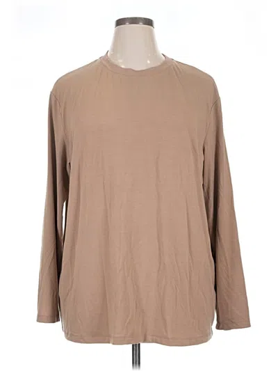 Pre-owned Trendy Queen Long Sleeve T-shirt In Tan