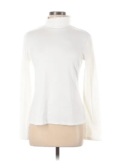 Pre-owned Trendy Queen Long Sleeve Turtleneck In White