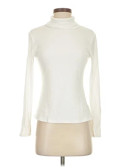 Pre-owned Trendy Queen Long Sleeve Turtleneck In White