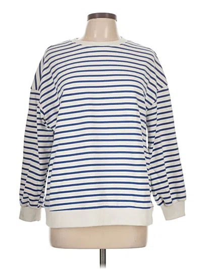 Pre-owned Trendy Queen Pullover Sweater In White