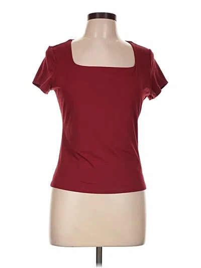 Pre-owned Trendy Queen Short Sleeve T-shirt In Burgundy