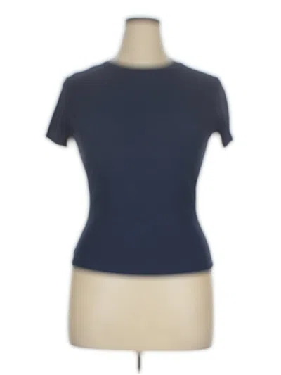 Pre-owned Trendy Queen Short Sleeve Turtleneck In Blue