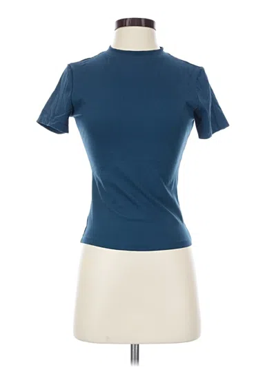 Pre-owned Trendy Queen Short Sleeve Turtleneck In Blue