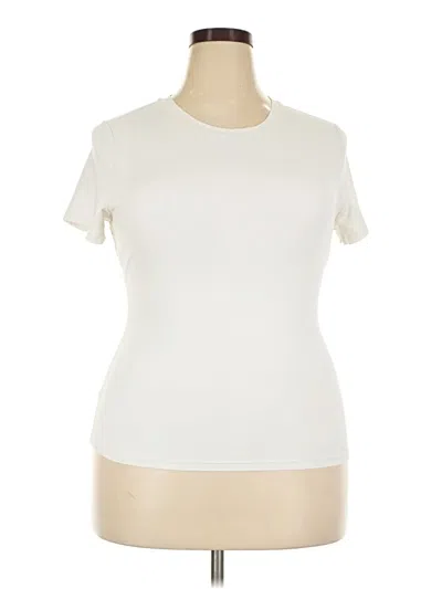 Pre-owned Trendy Queen Short Sleeve Turtleneck In Ivory