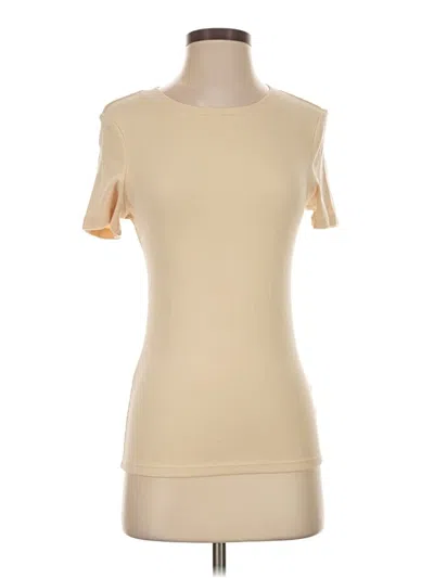 Pre-owned Trendy Queen Short Sleeve Turtleneck In Tan