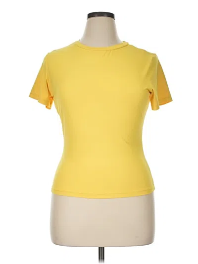 Pre-owned Trendy Queen Short Sleeve Turtleneck In Yellow