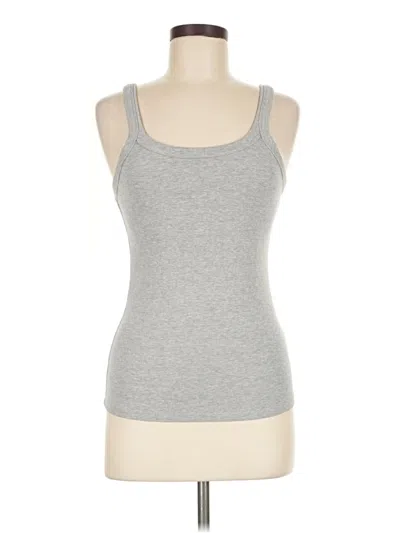 Pre-owned Trendy Queen Tank Top Gray Halter Neckline Tops