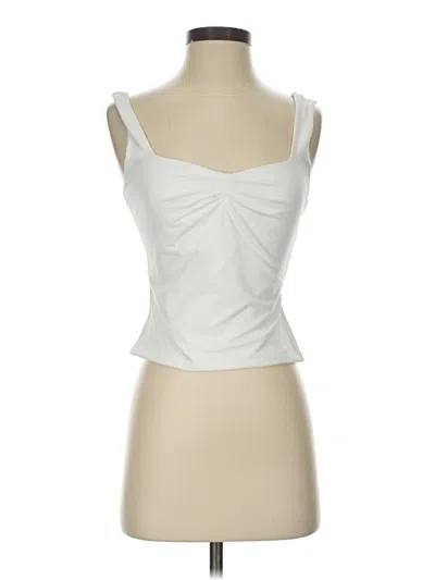 Pre-owned Trendy Queen Tank Top Ivory Strapless Neckline Tops