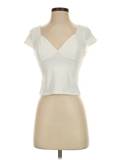 Pre-owned Trendy Queen Tank Top Ivory Sweetheart Neckline Tops