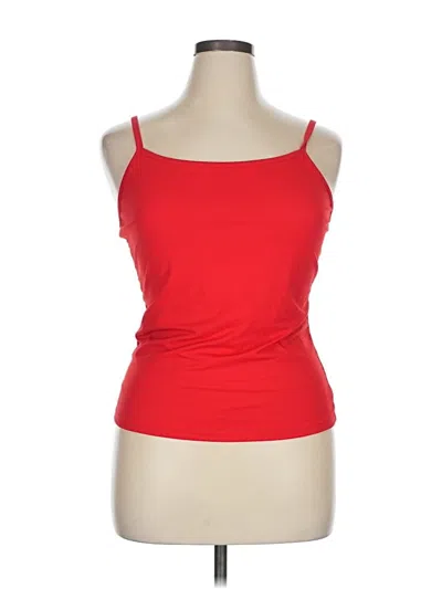 Pre-owned Trendy Queen Tank Top Red Strapless Neckline Tops
