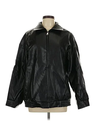 Trendy Queen Track Jacket In Black