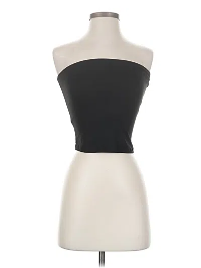 Pre-owned Trendy Queen Tube Top Black Strapless Neckline Tops