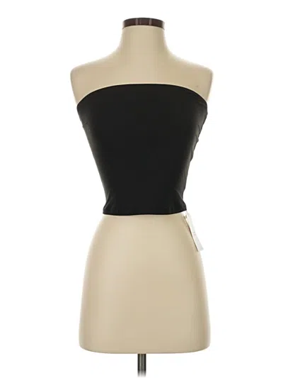 Pre-owned Trendy Queen Tube Top Black Strapless Neckline Tops