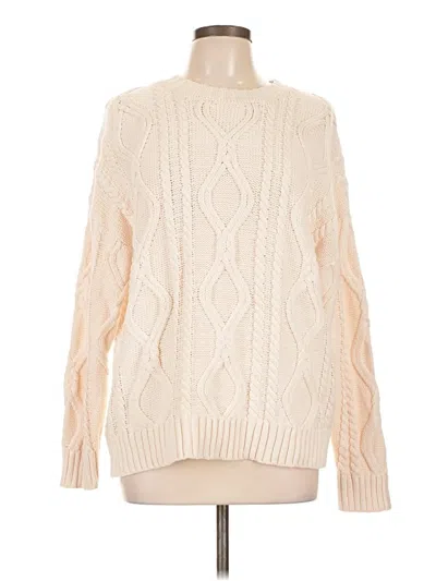 Pre-owned Trendy Queen Turtleneck Sweater In Ivory