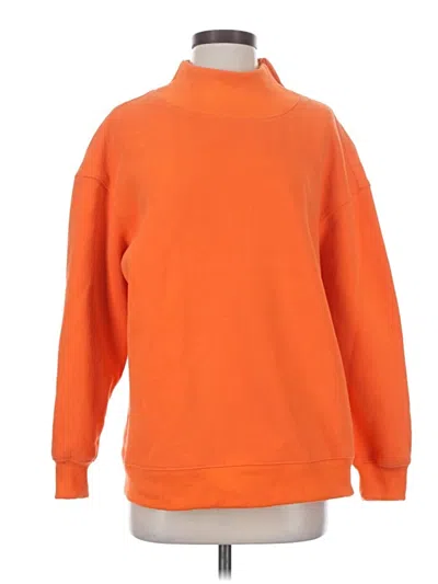 Pre-owned Trendy Queen Turtleneck Sweater In Orange