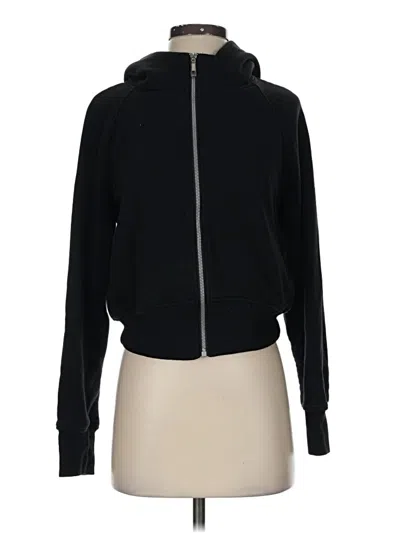 Pre-owned Trendy Queen Zip Up Hoodie In Black