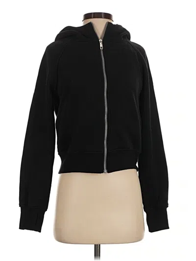 Pre-owned Trendy Queen Zip Up Hoodie In Black