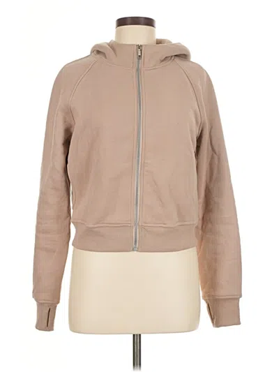 Pre-owned Trendy Queen Zip Up Hoodie In Brown