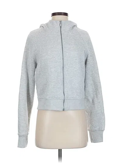 Pre-owned Trendy Queen Zip Up Hoodie In Gray